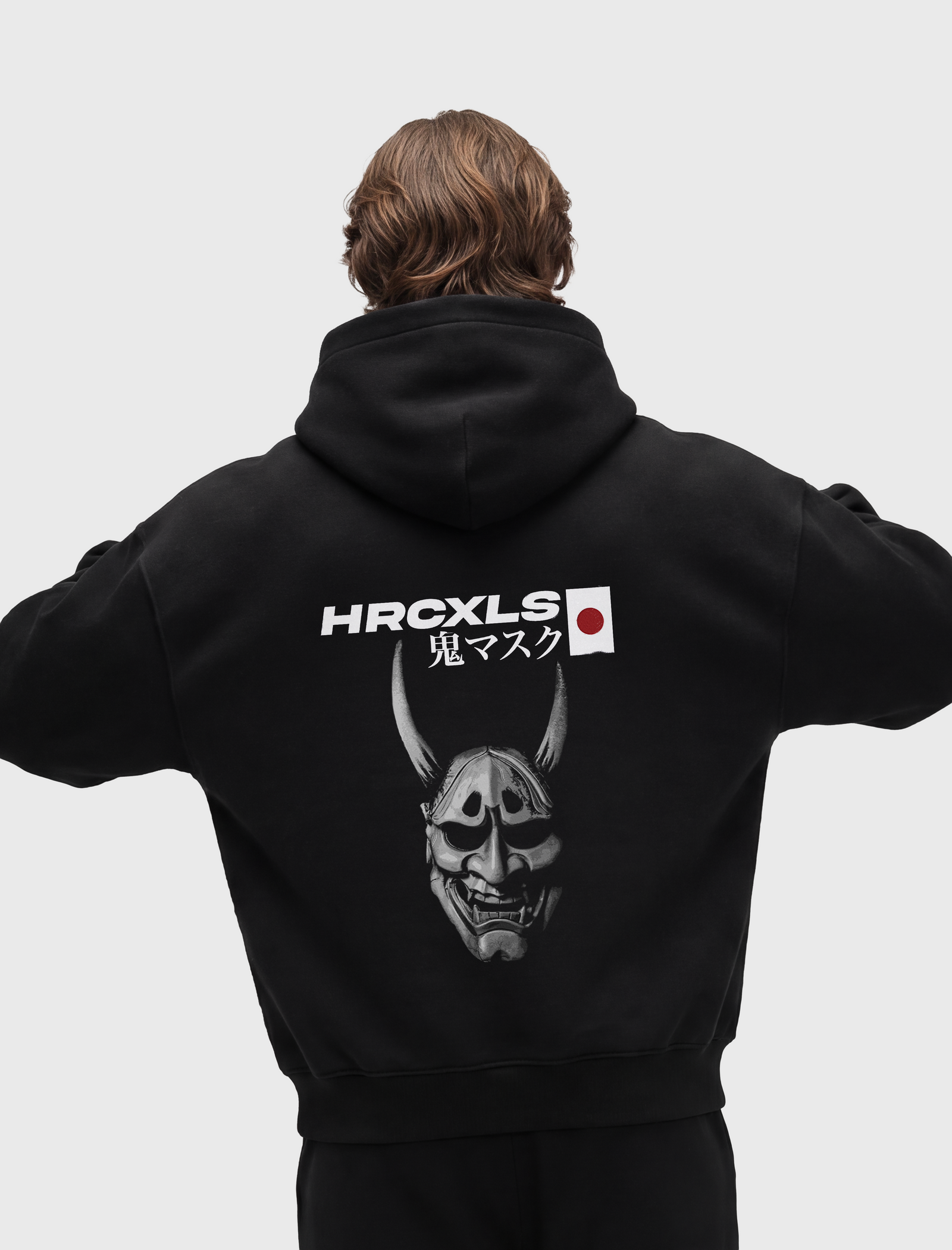 HERCXLES 2026: Oni Hoodie - Black model back