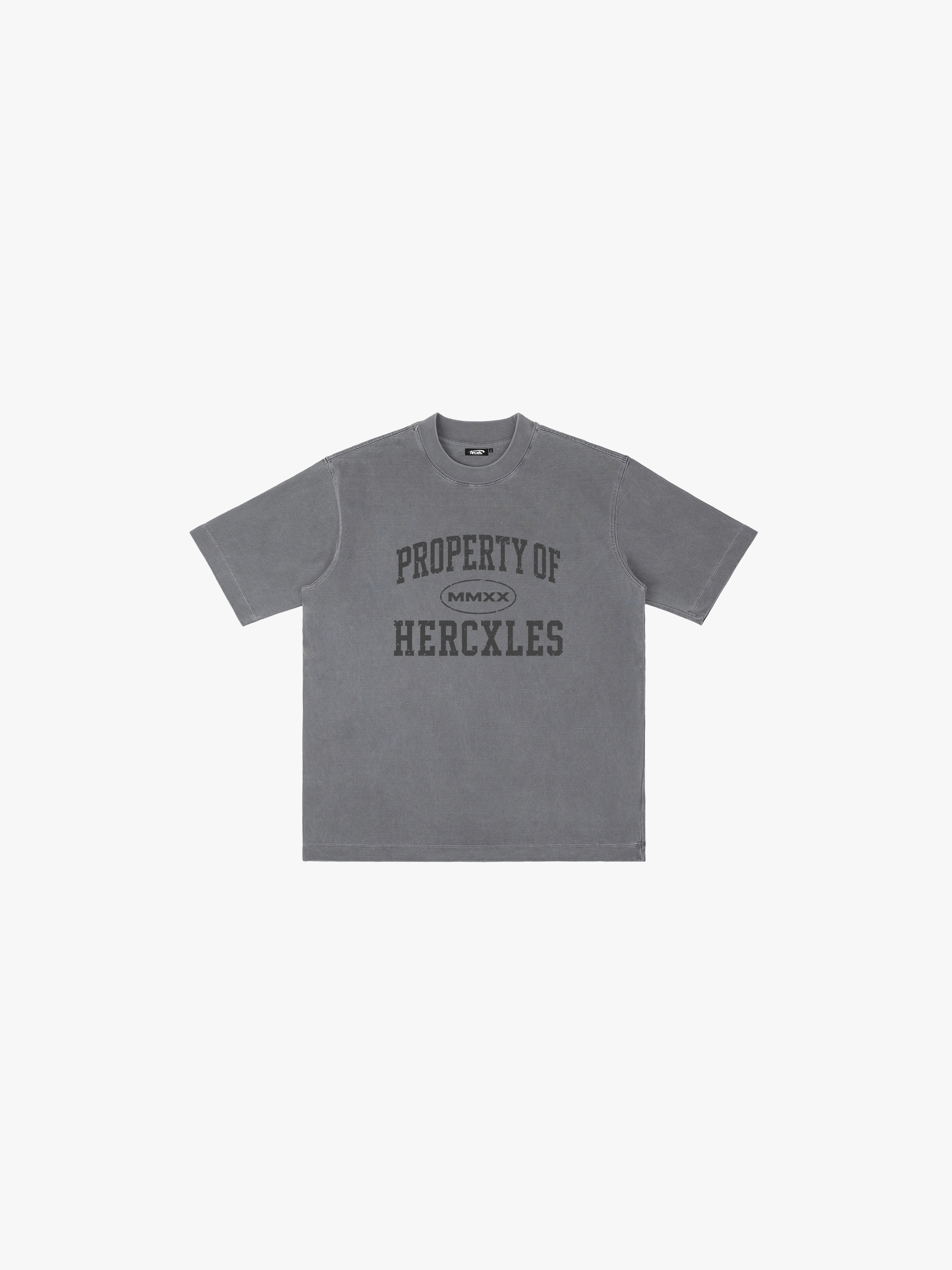 HERCXLES Property Of Vintage Oversized T-Shirt - Grey front