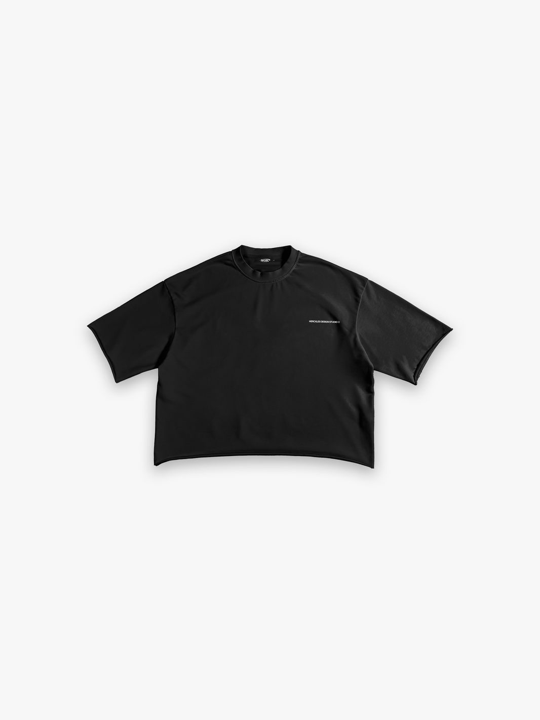 HERCXLES 2026: Raw Cut T-Shirt - Black Studios front