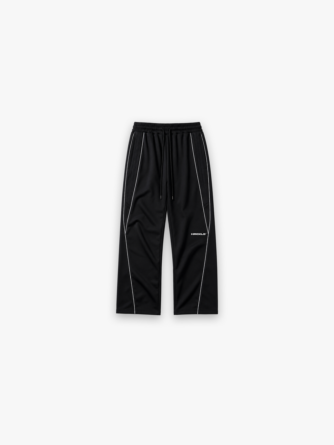 HCX 2026 main: Reflective Straight-Leg Sweatpants - Black flat lay