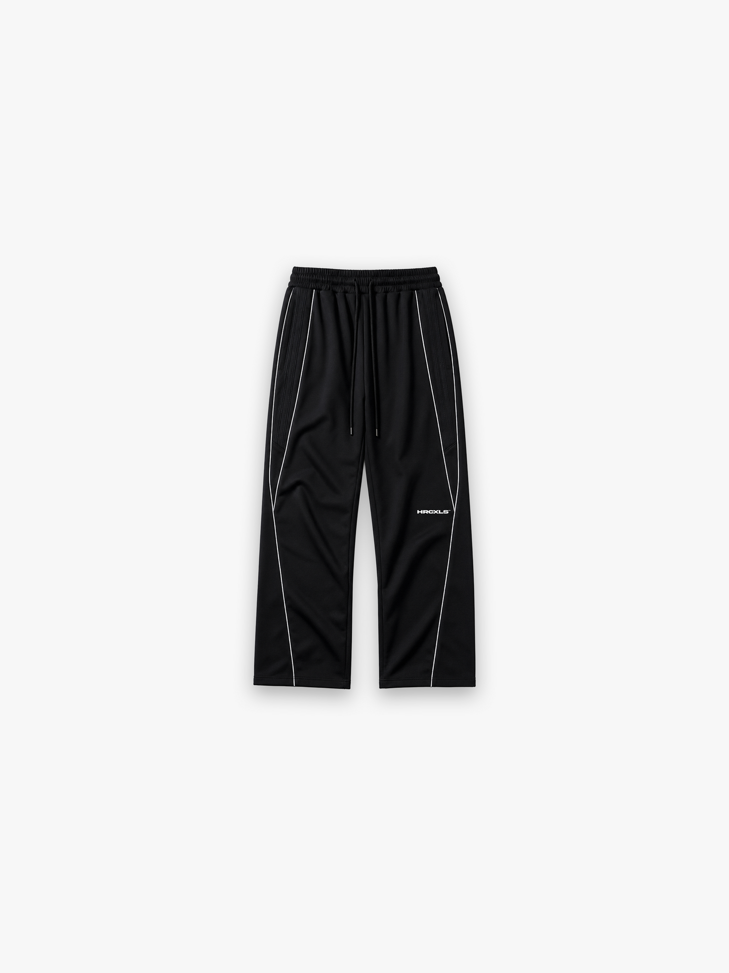 HCX 2026 main: Reflective Straight-Leg Sweatpants - Black flat lay