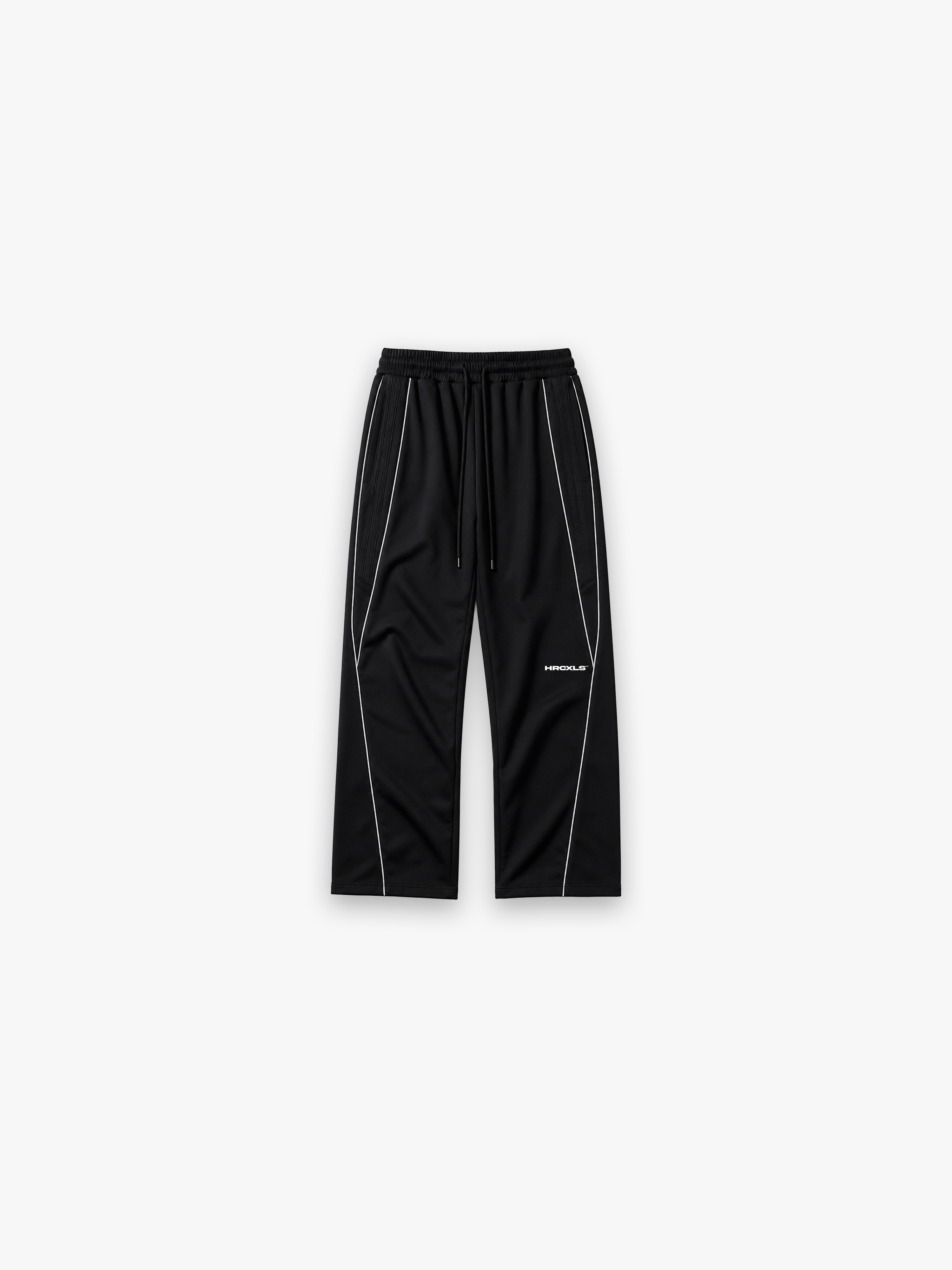 HCX 2026 main: Reflective Straight-Leg Sweatpants - Black flat lay