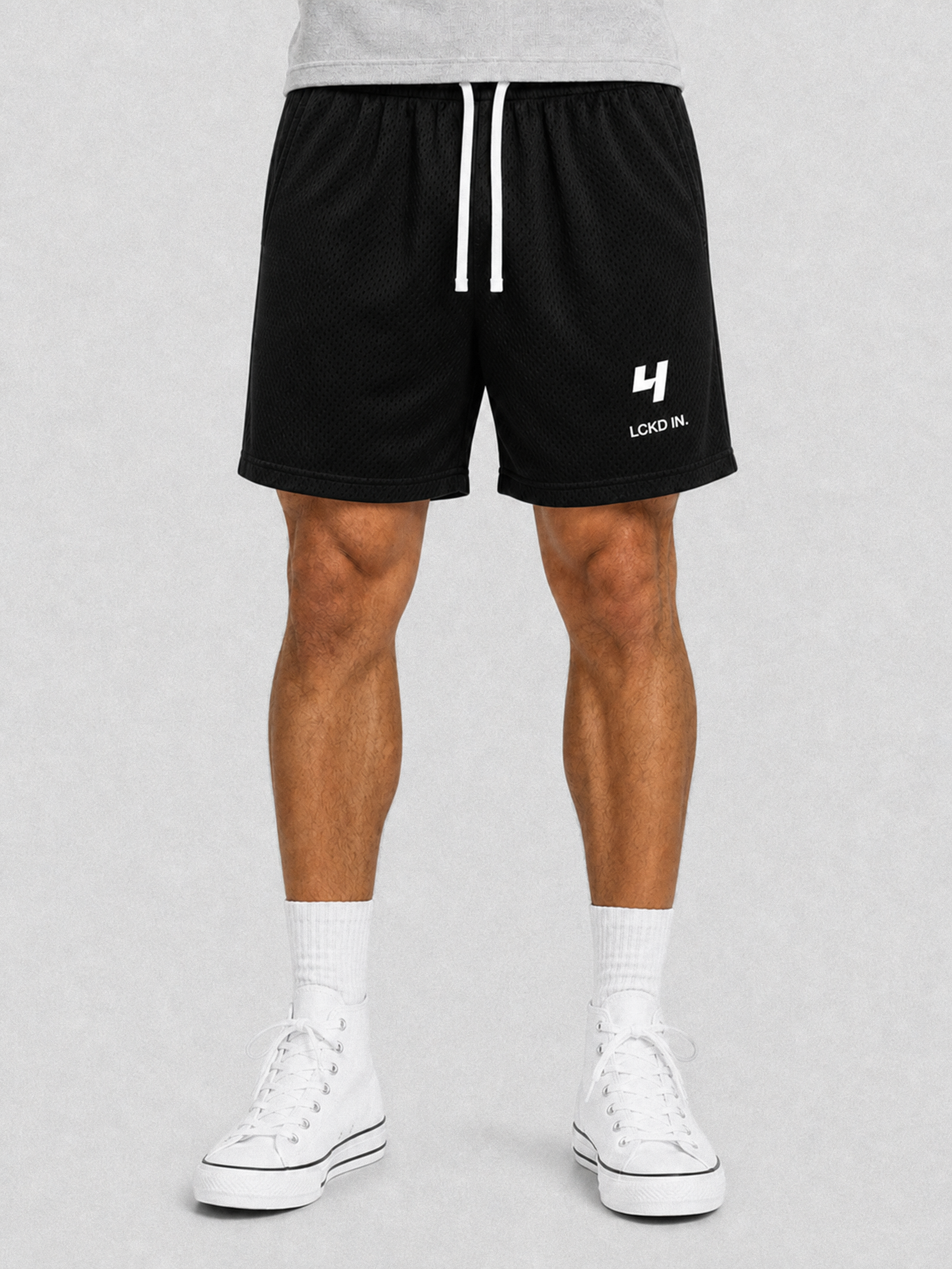 HCX feature detail: LCKD IN Mesh Shorts - Black model