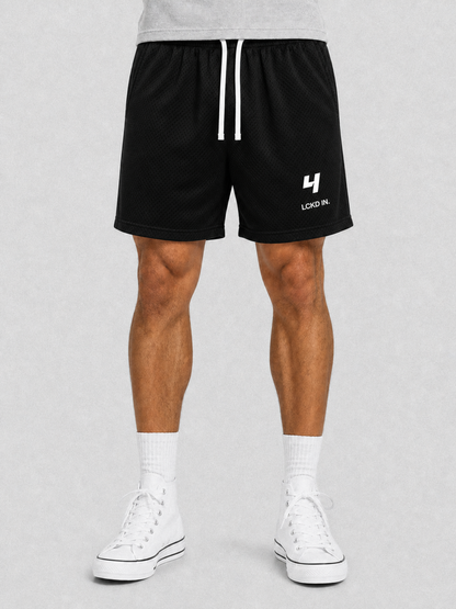 HCX feature detail: LCKD IN Mesh Shorts - Black model