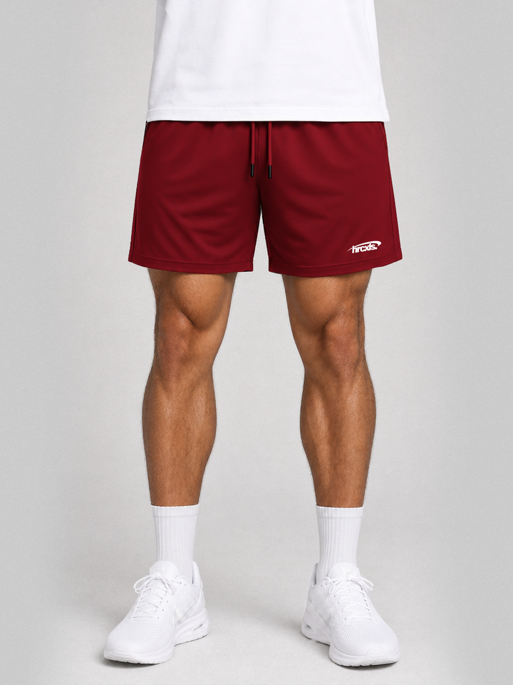 HCX feature detail: Sport Drawstring Shorts - Red model