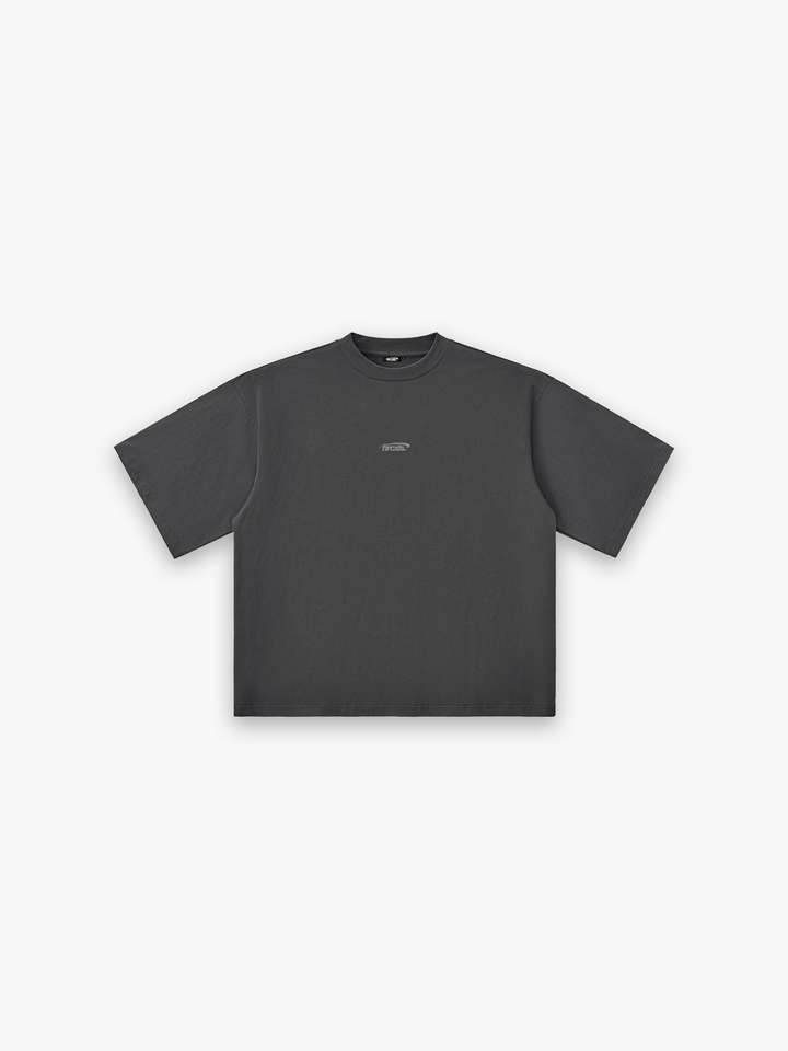 Sport Oversized T-Shirt - Dark Grey flat lay front
