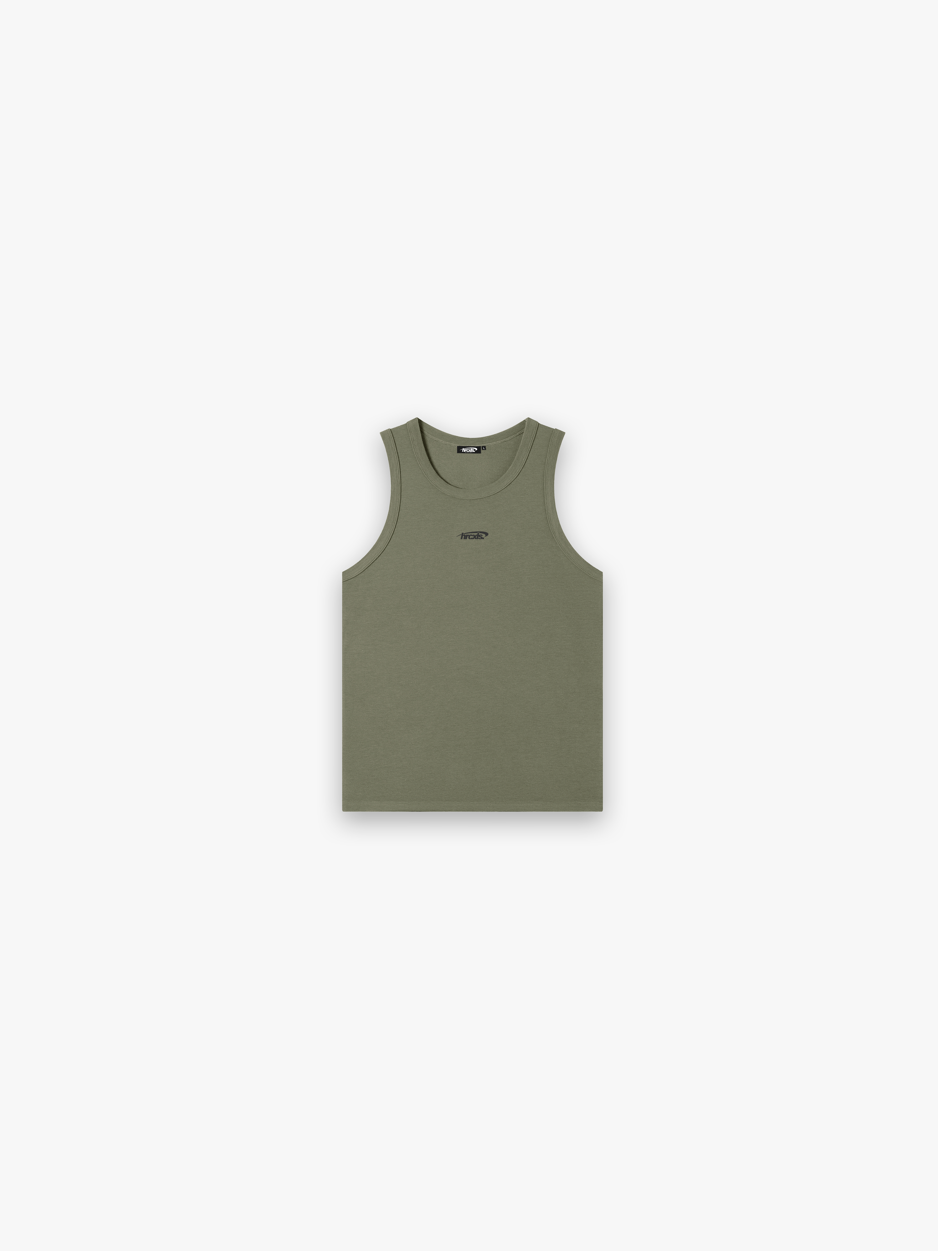 HERCXLES 2026: Sport Ribbed Tank Top - Army Green front