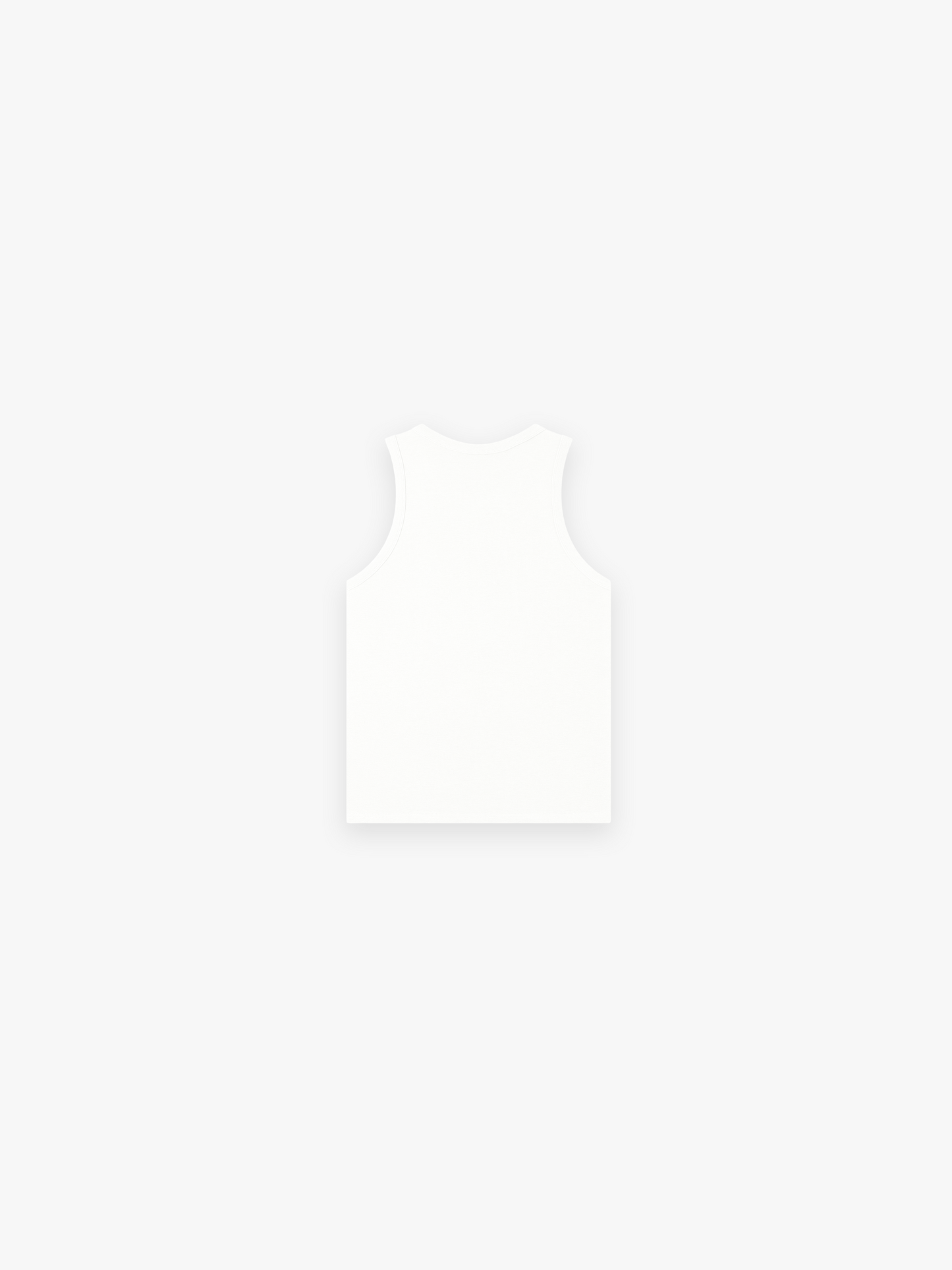 HERCXLES 2026: Sport Ribbed Tank Top - White back