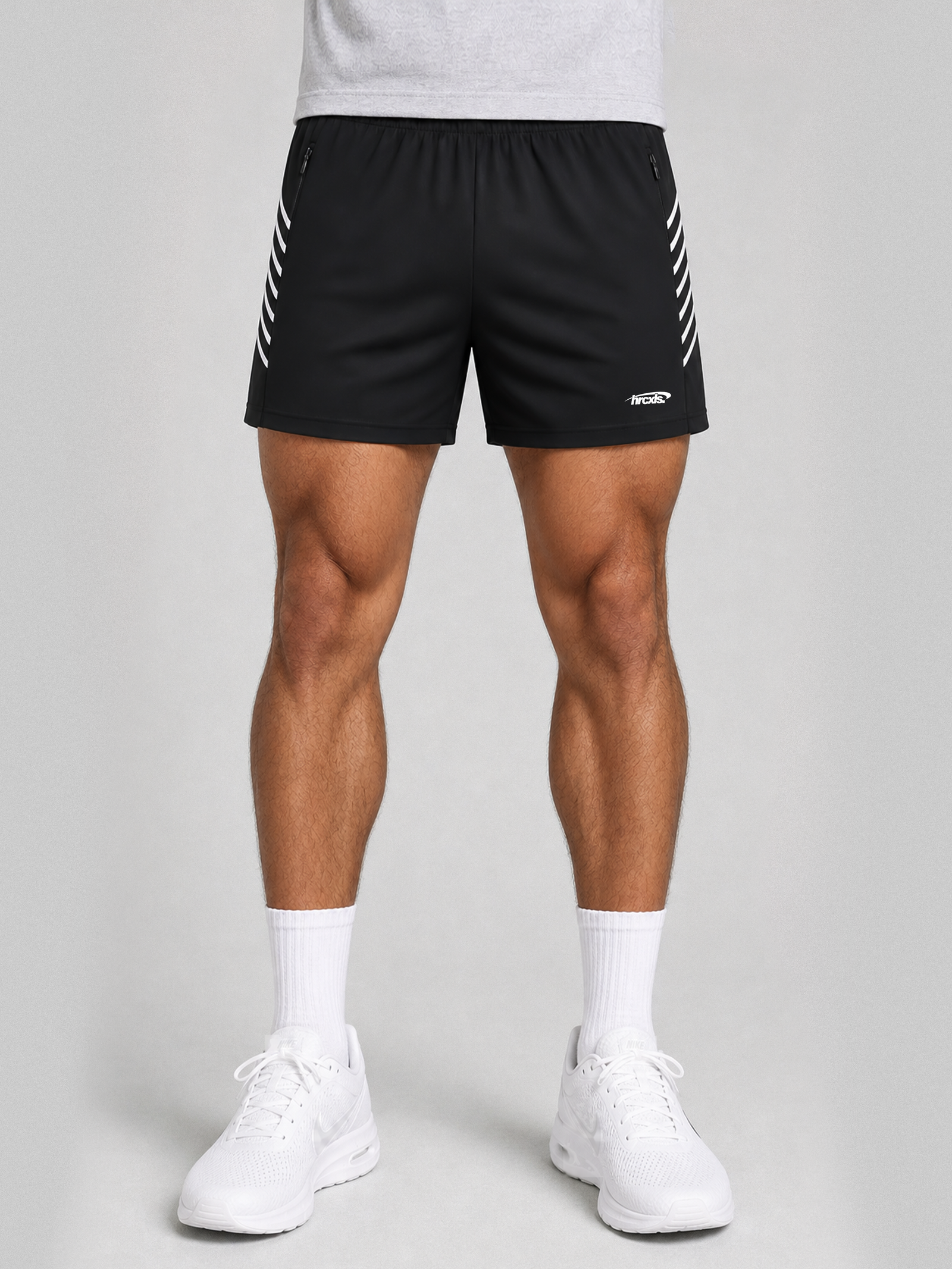 HERCXLES 2026: Sport 5 Inch Shorts - Model wearing shorts