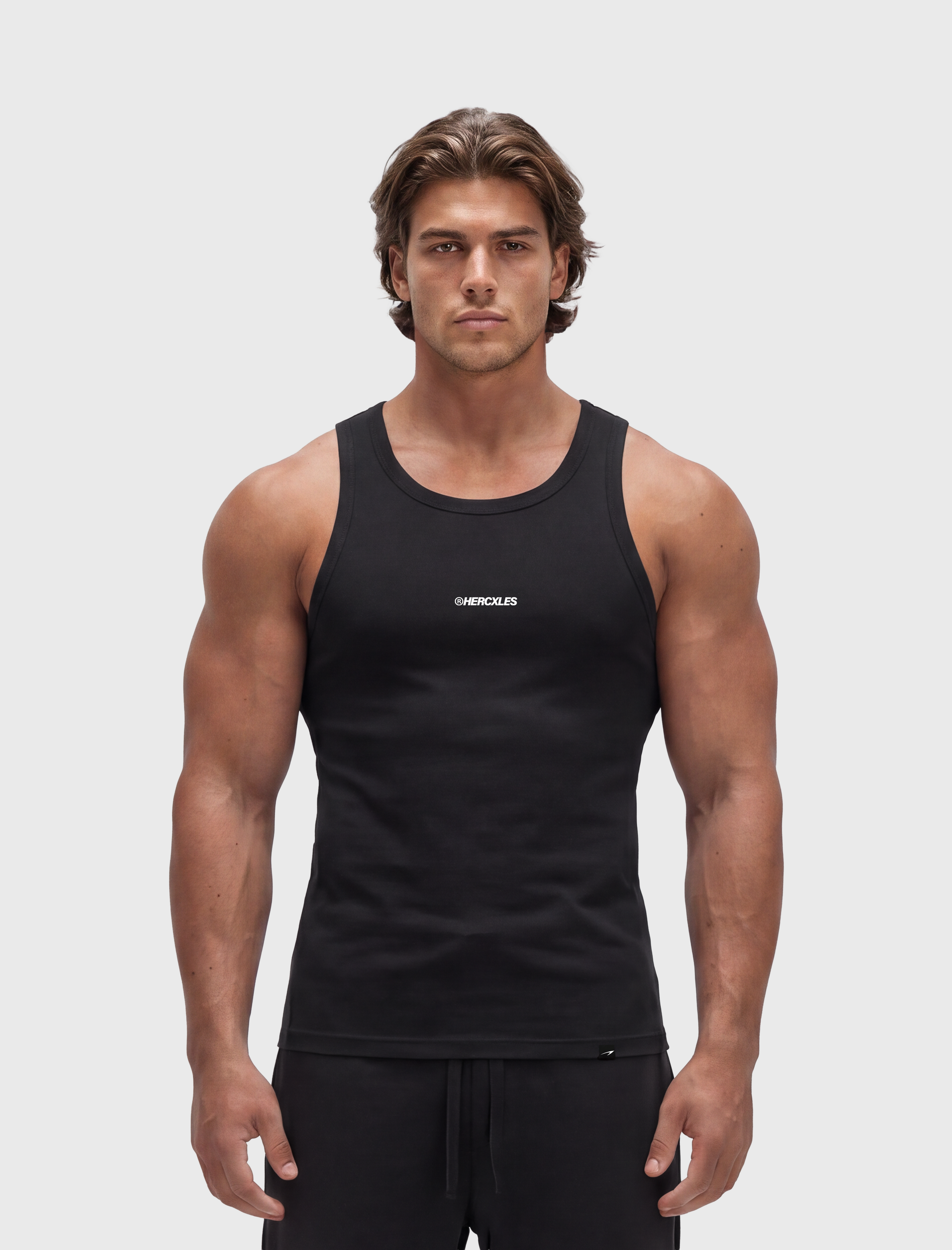 HERCXLES Tank Top - Black model front