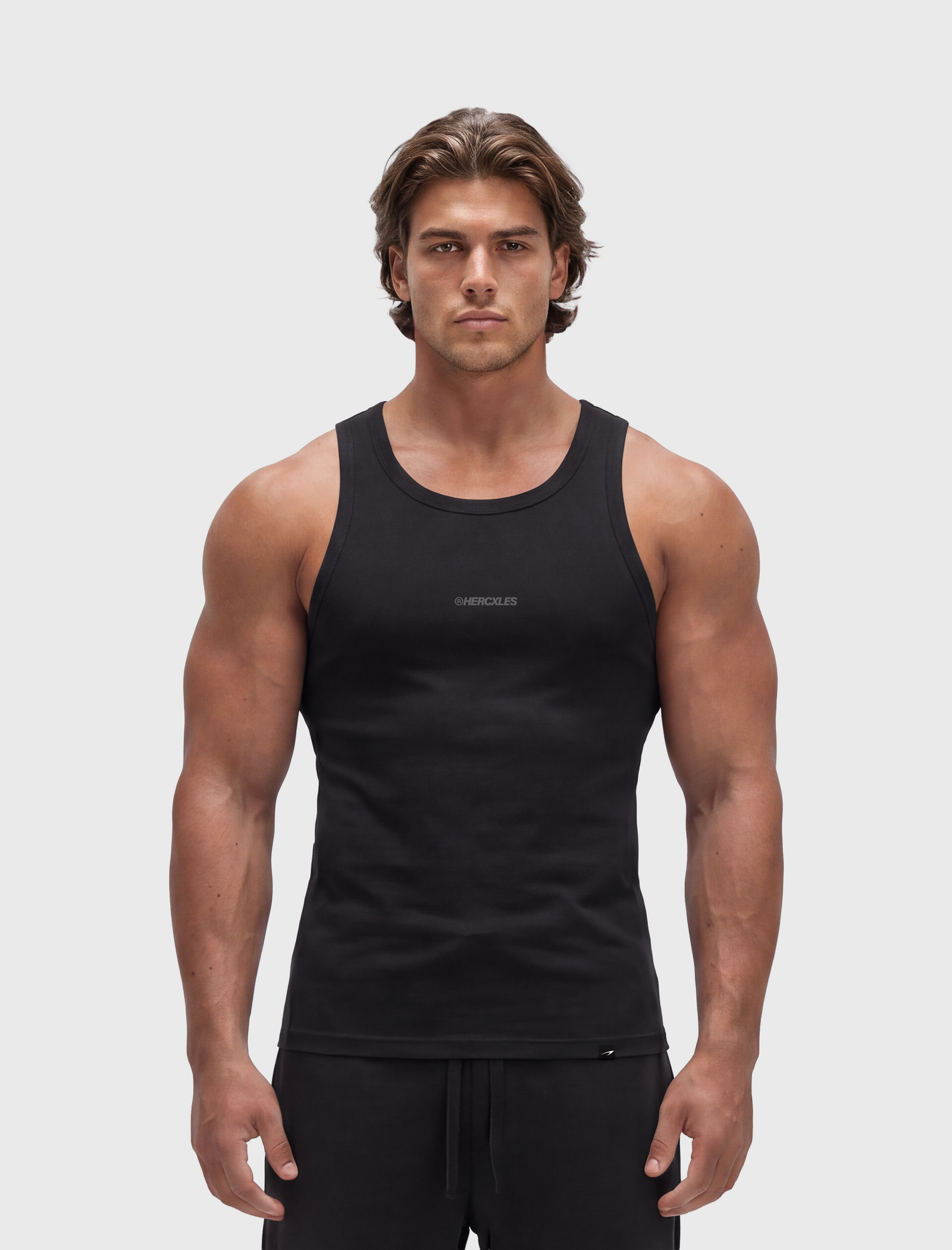 HERCXLES Tank Top - Black model front