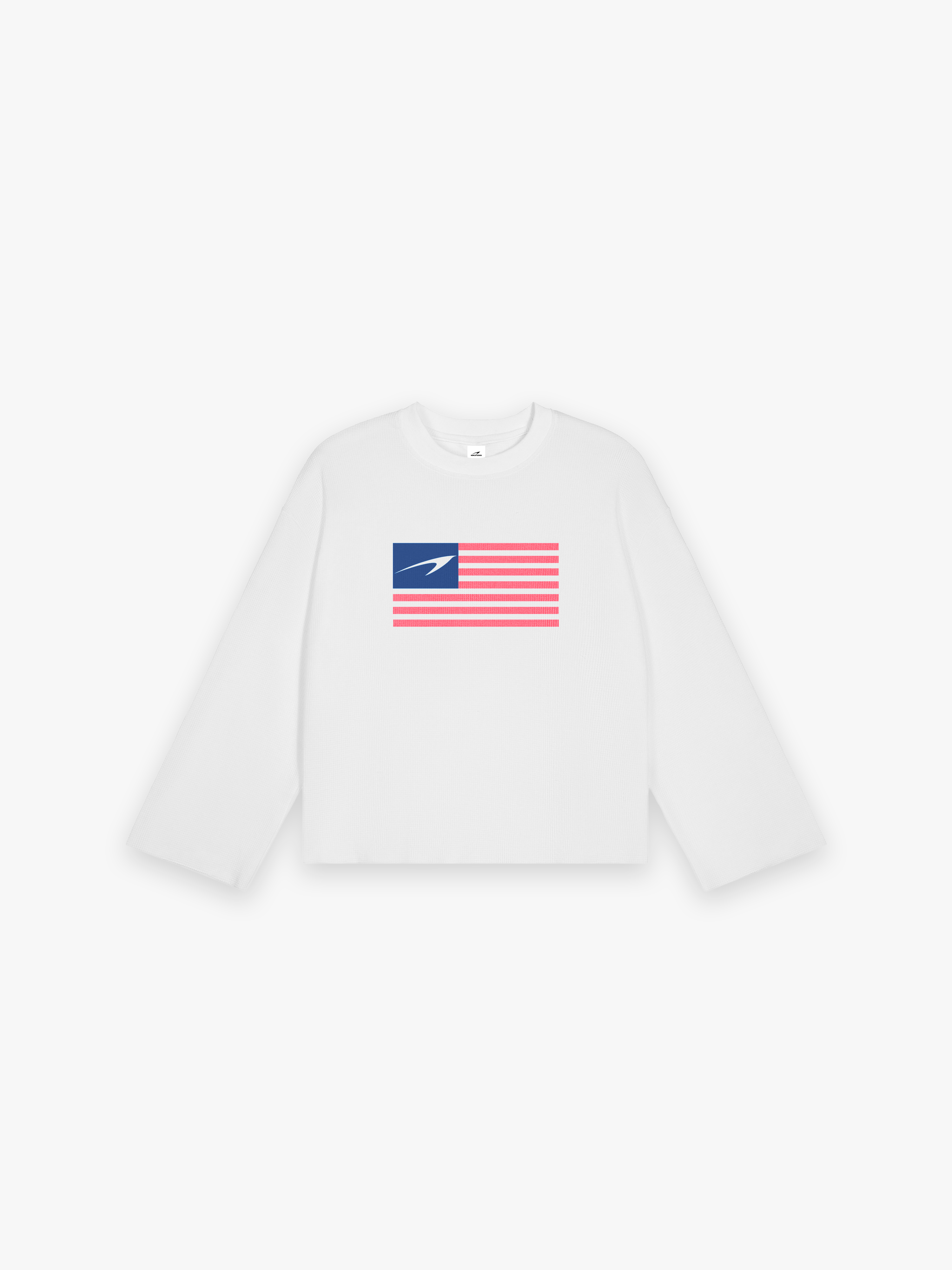 USA Rag Tee - White flat lay front