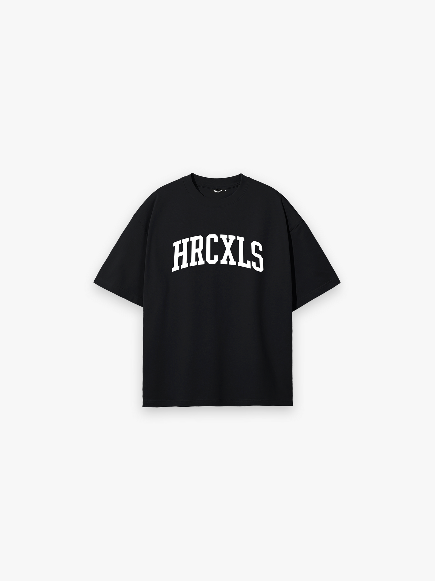Varsity Oversized T-Shirt - Black front flat lay