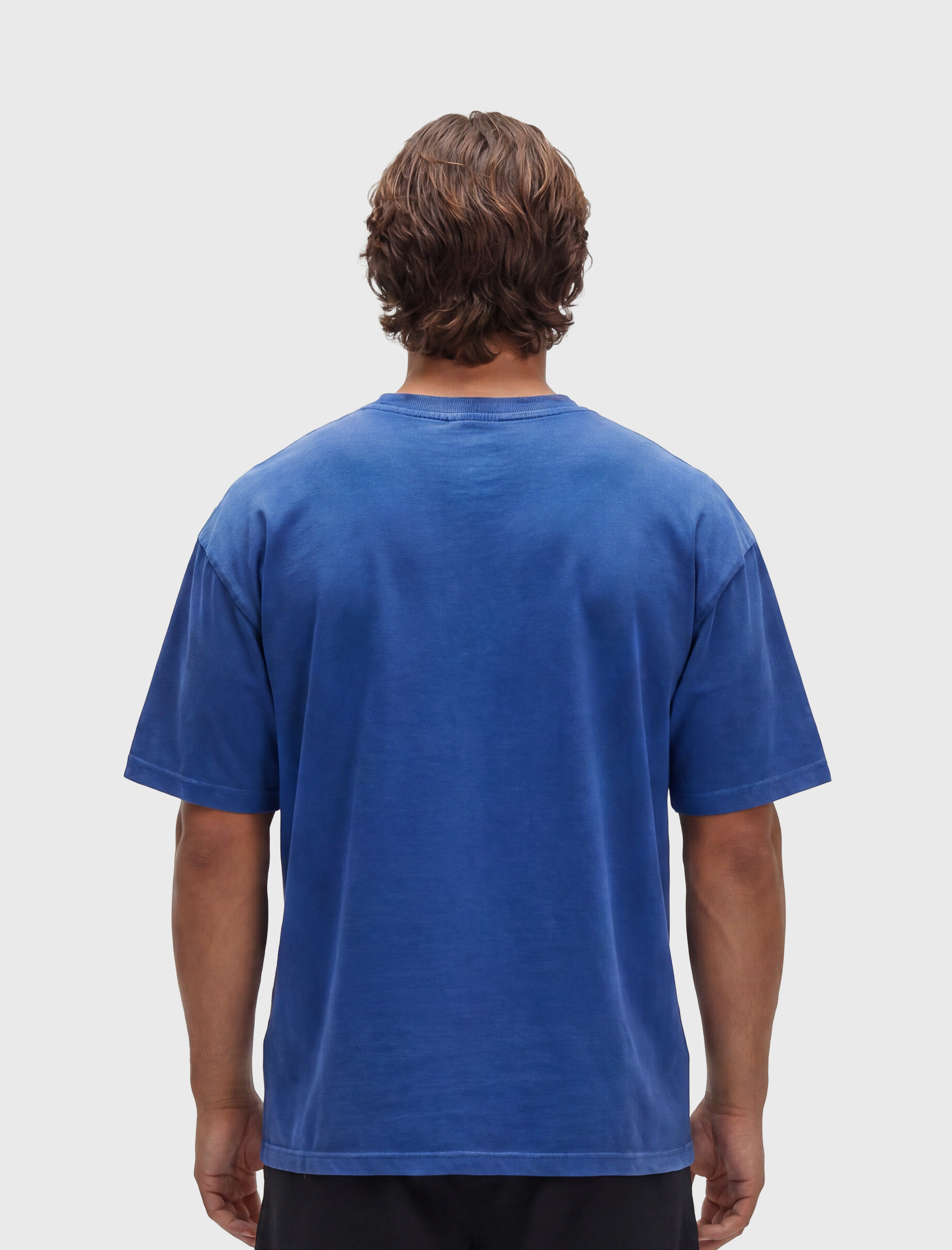 HERCXLES 2026: Vintage Wash T-Shirt - Cobalt Blue model back