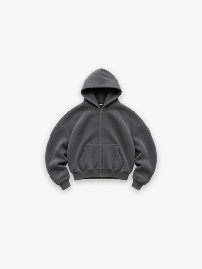 HERCXLES 2026: Hercxles Studios Black Zip Up - front flat lay