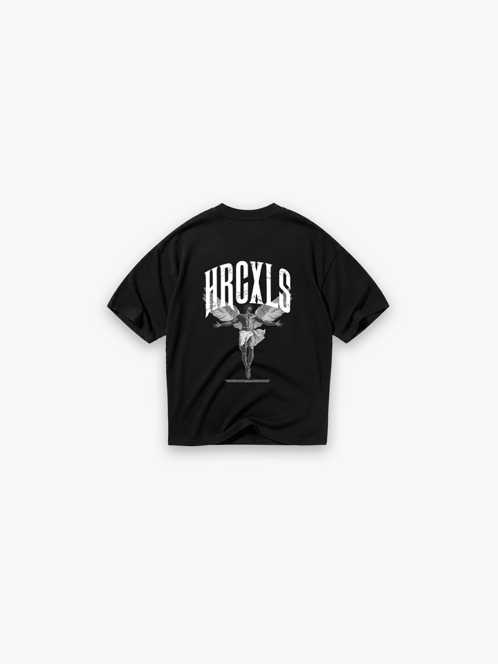 Archangel Oversized T-Shirt - Black flat lay back