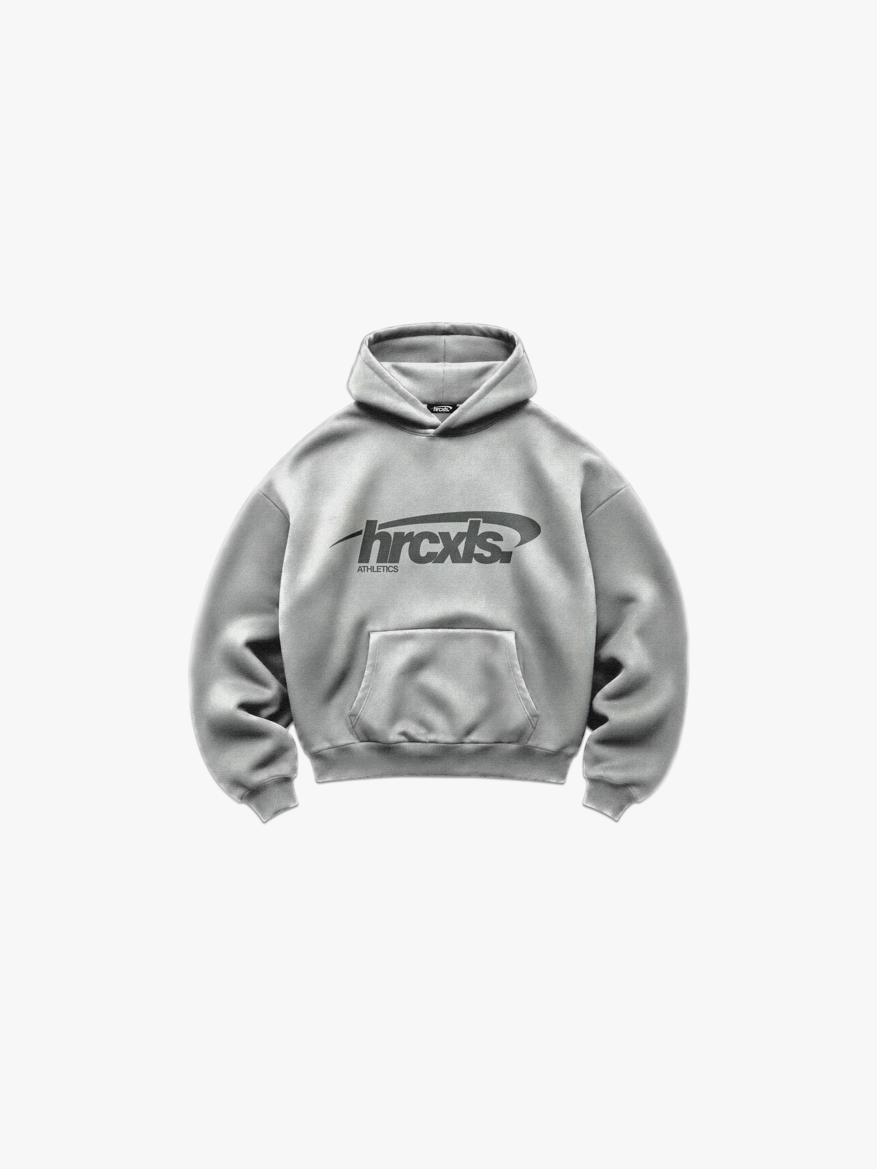 Sport Heavyweight Hoodie - Heather Grey - front flat lay