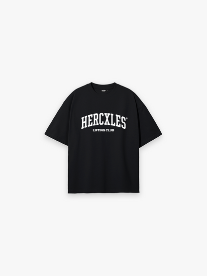 Lifting Club Oversized T-Shirt - Black alternate flat lay