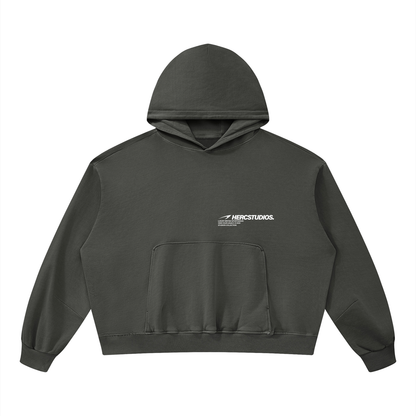 Unisex Boxy Vintage Washed Hoodie