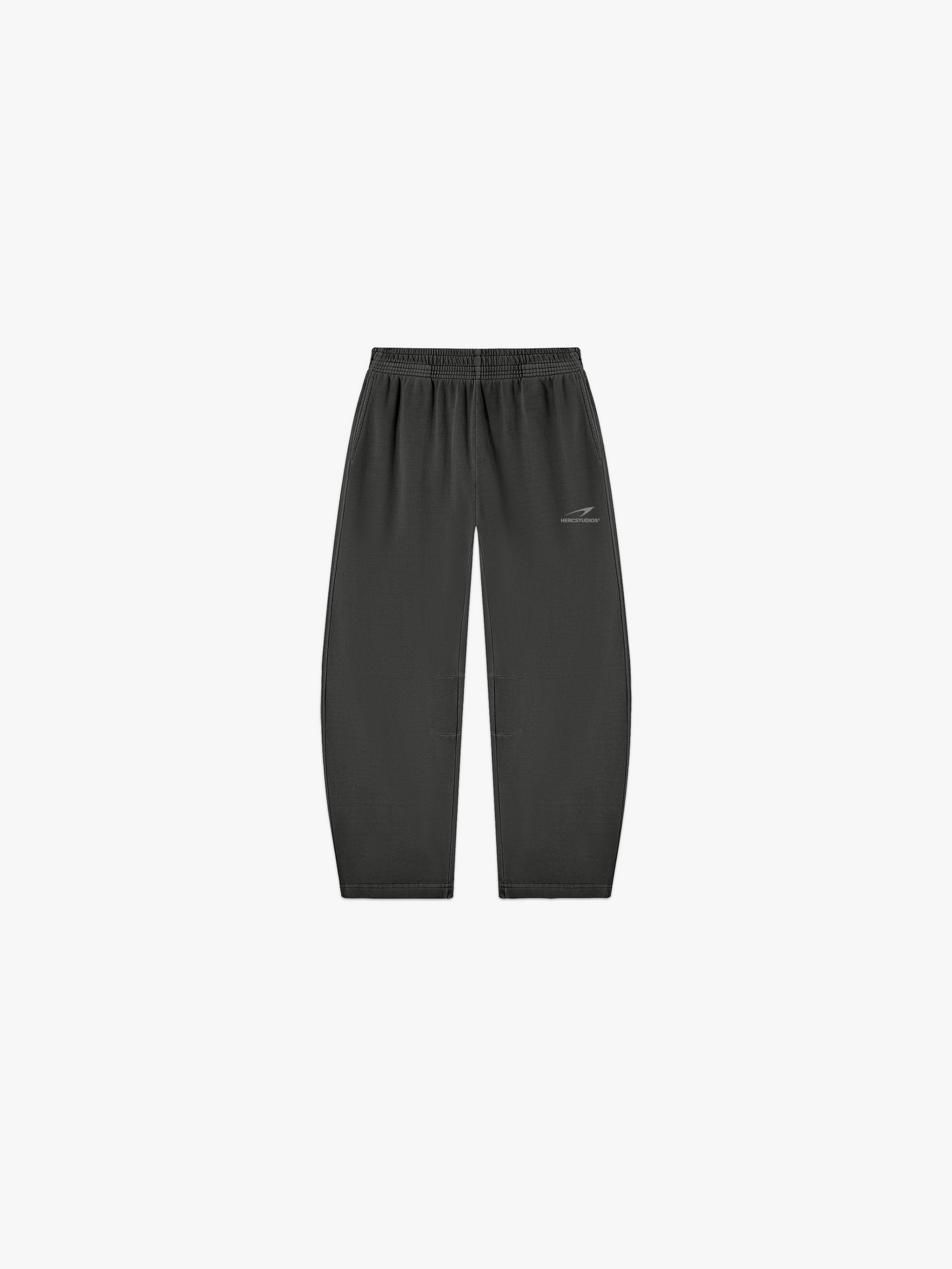 HERCSTUDIOS Sweatpants - Dark Grey front flat lay