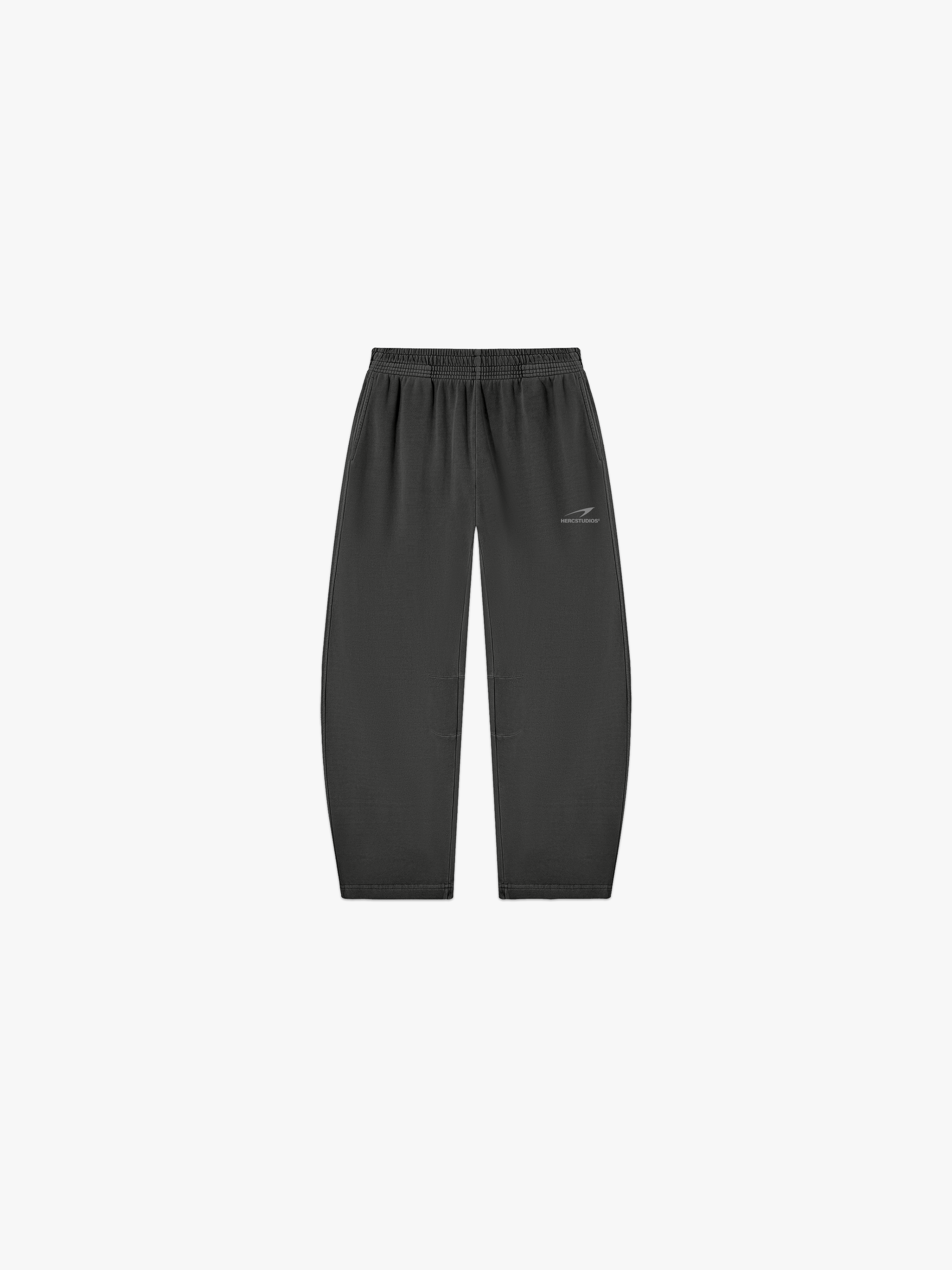 HERCSTUDIOS Sweatpants - Dark Grey front flat lay
