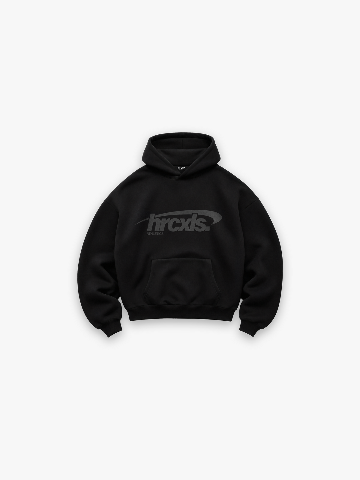 Sport Heavyweight Hoodie - Black - front flat lay