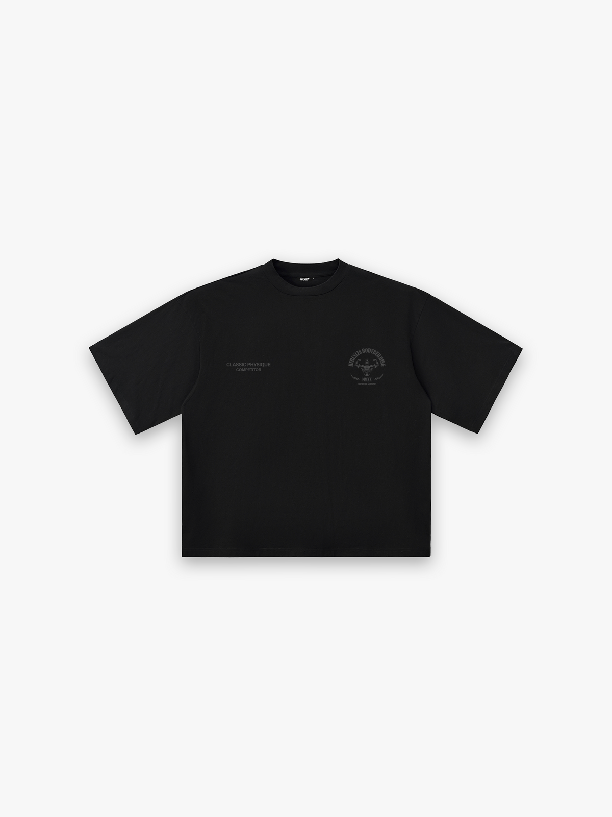 Worldwide HUGE T-Shirt - Tonal Black front flat lay