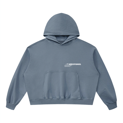 Unisex Boxy Vintage Washed Hoodie