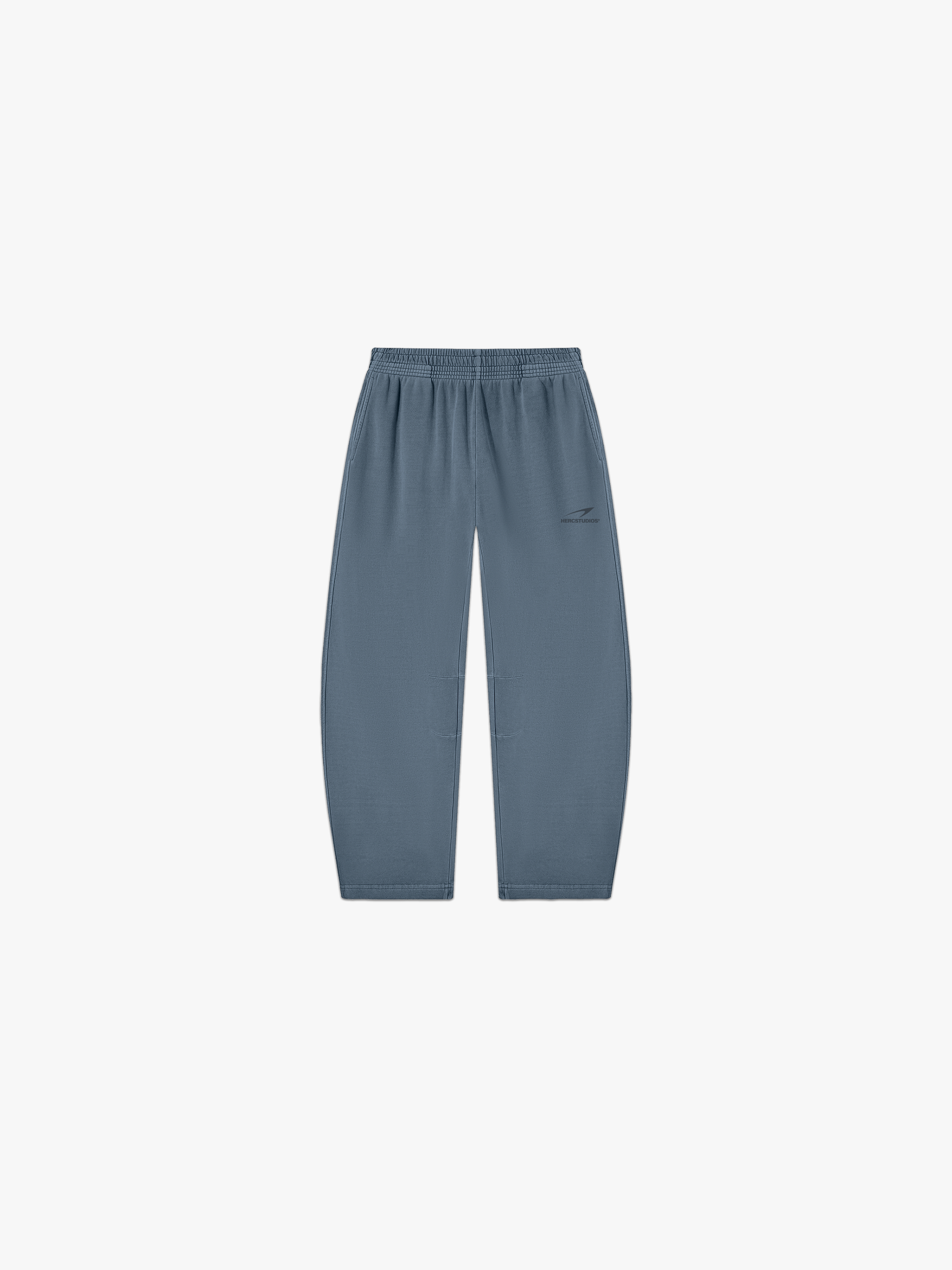 HERCSTUDIOS Sweatpants - Blue Grey front flat lay