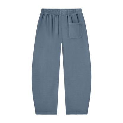 Unisex Vintage Washed Barrel Leg Sweatpants