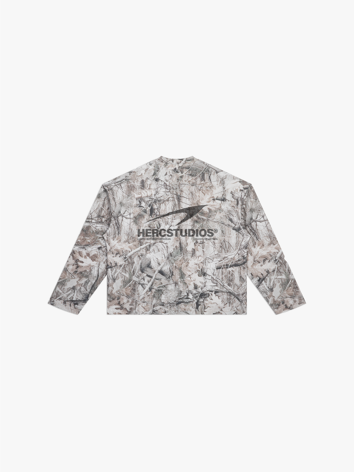 HERCSTUDIOS CAMO LONG SLEEVE - Tree Camo back flat lay