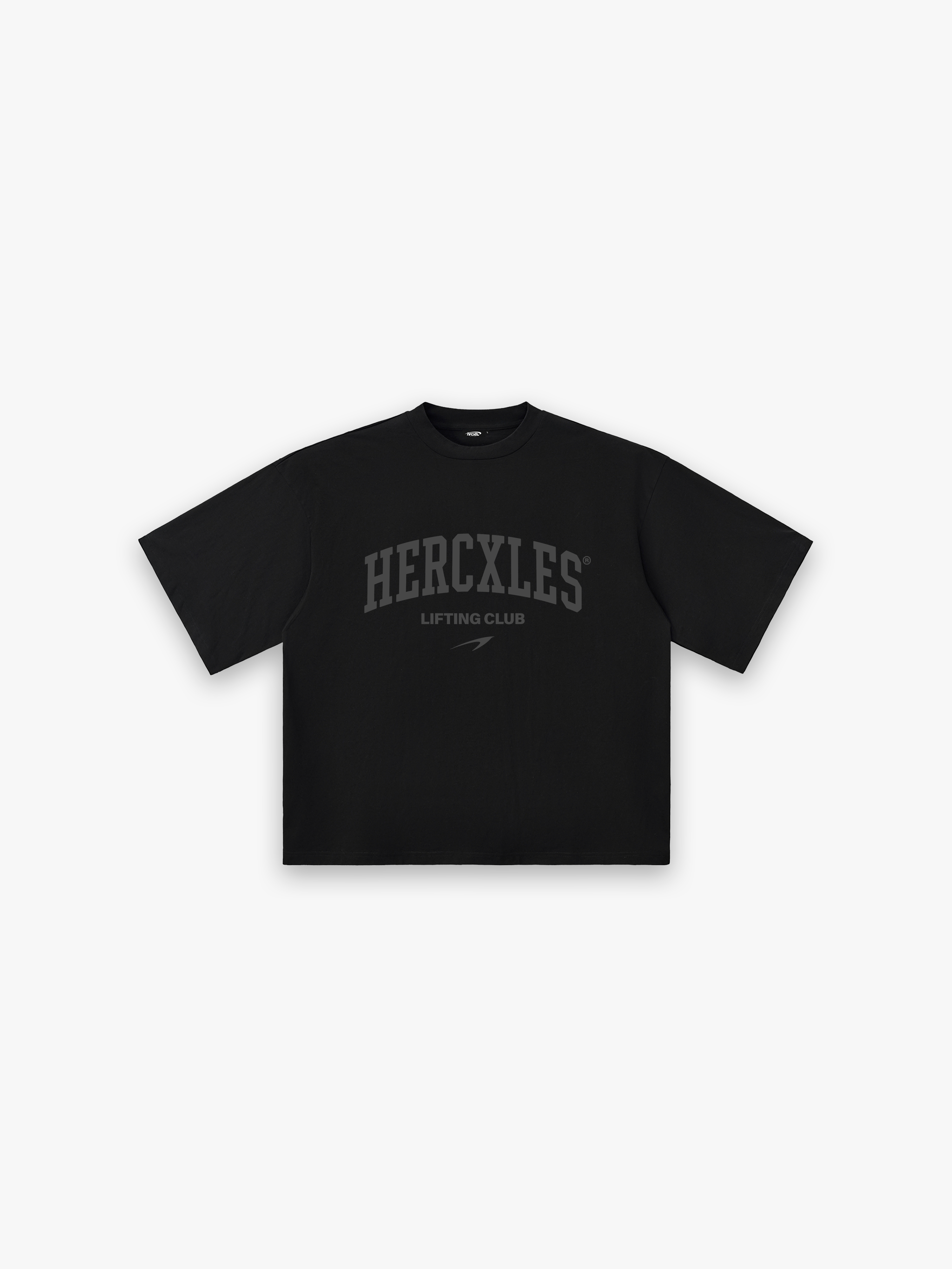 Lifting Club HUGE T-Shirt - Tonal Black front flat lay