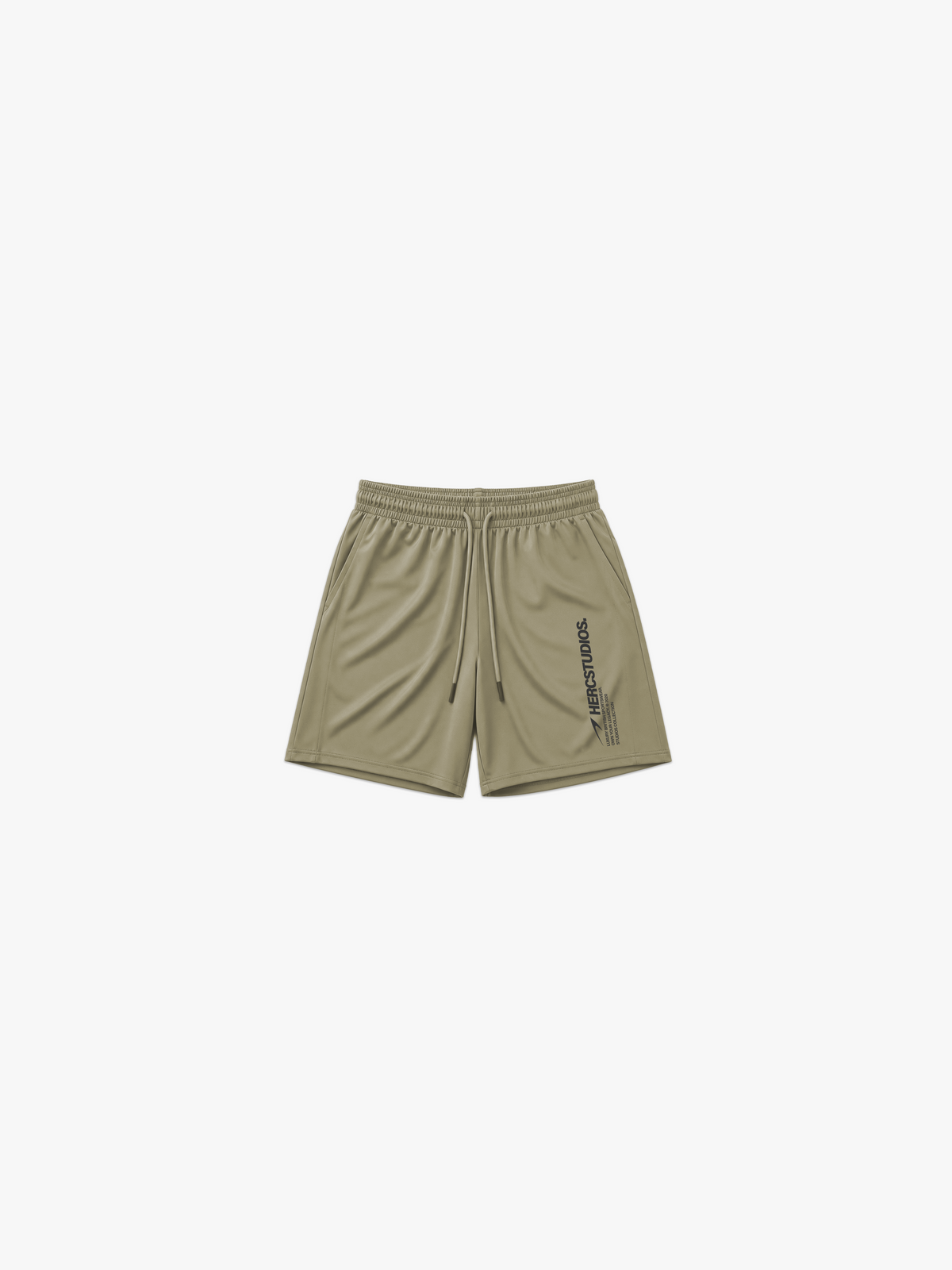 HERCSTUDIOS 7" Shorts - Khaki alternate flat lay
