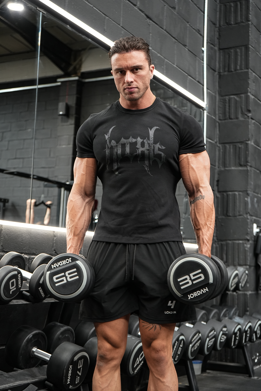 Grunge Muscle Tee front fit - model is 6'2 wearing size XL