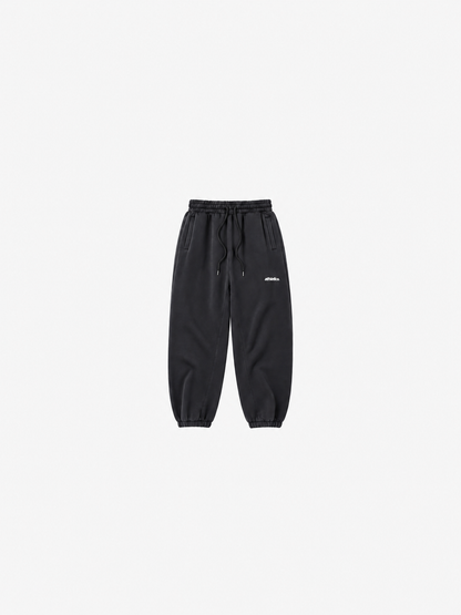 Athletics Oversized Sweatpants - Black front flatlay no shadow