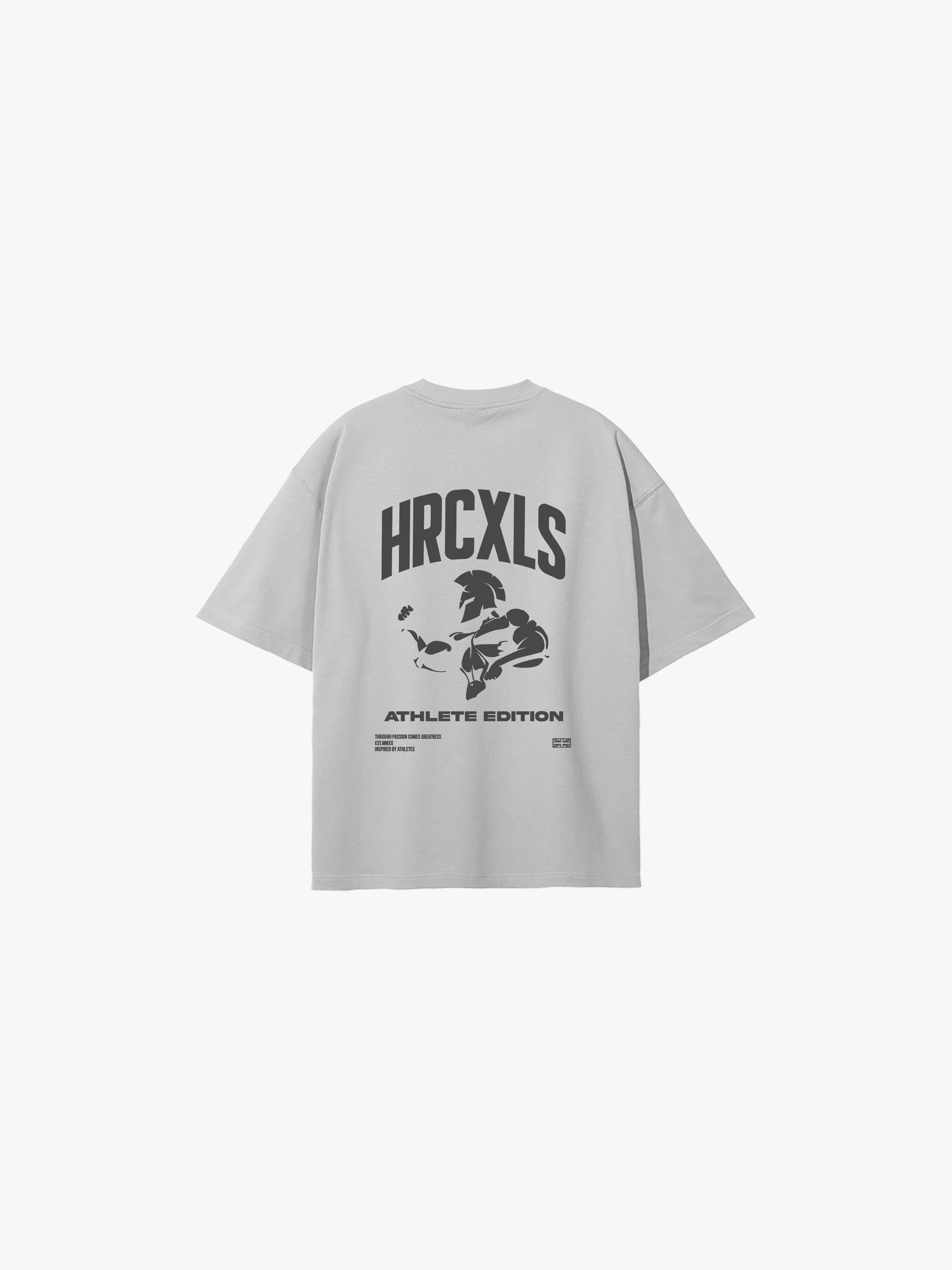 HERCXLES: Athlete Edition Oversized T-Shirt - Light Grey image 1 flat lay