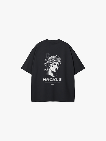HERCXLES: Medusa Oversized T-Shirt - Black back flat lay