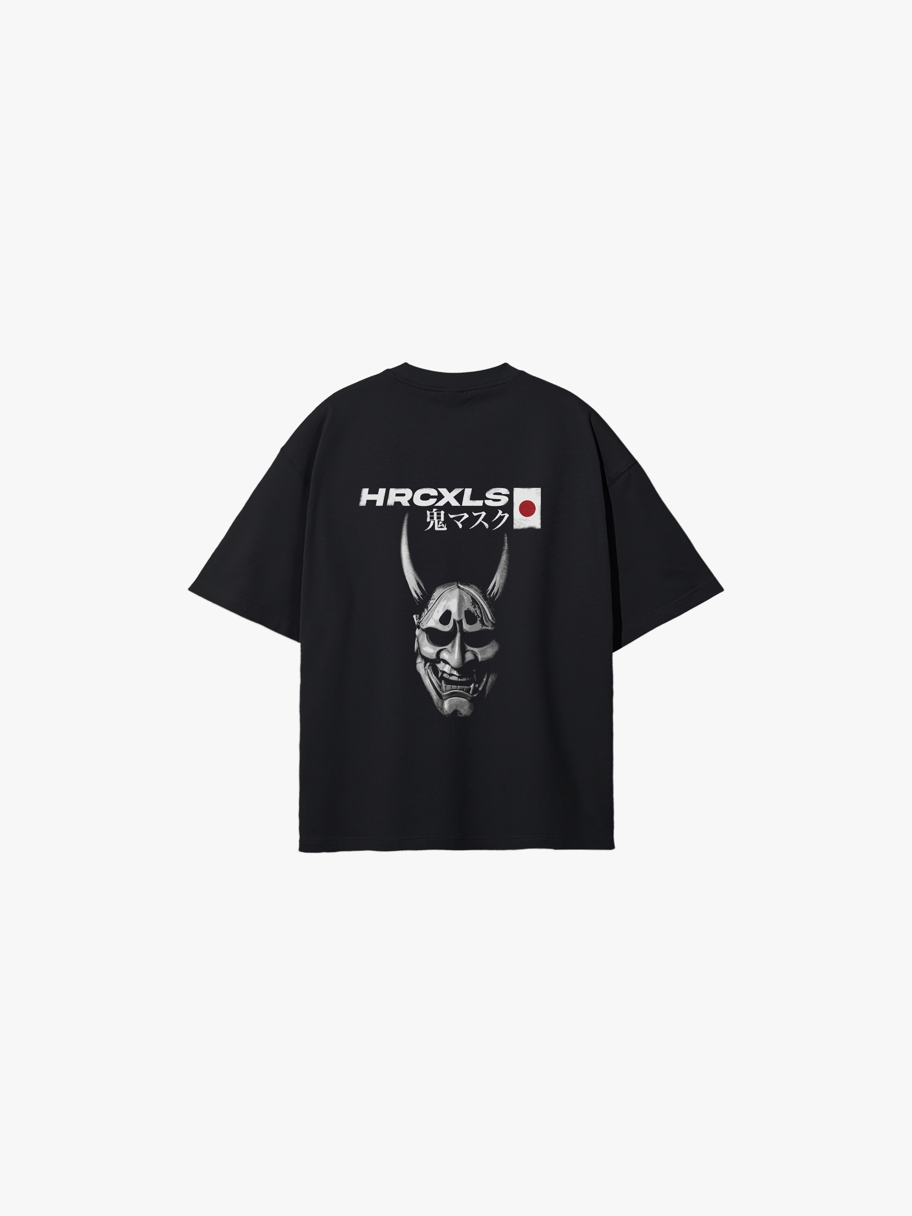 HERCXLES: Oni Oversized T-Shirt - Black image 1 flat lay