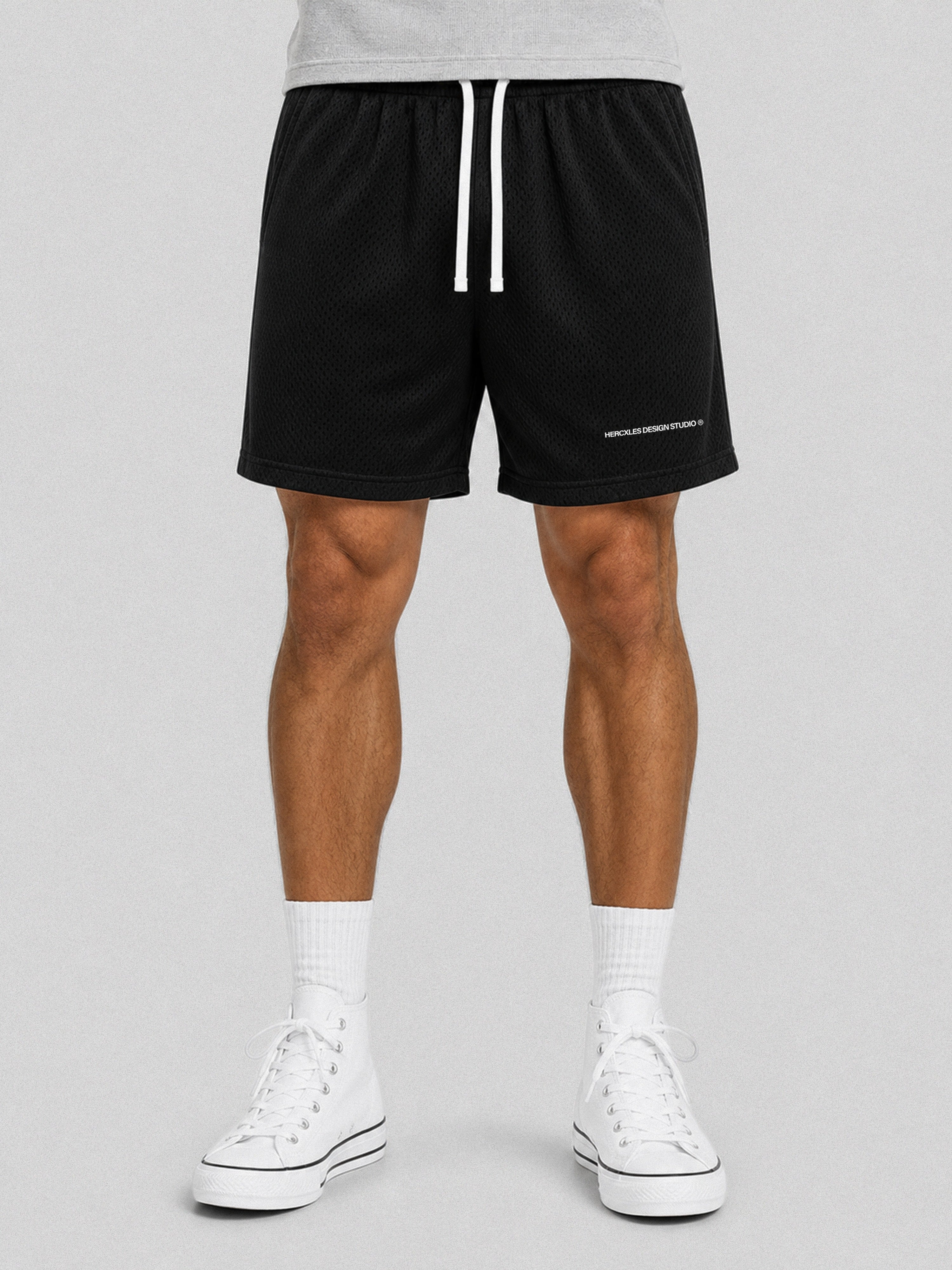 HCX 2026 match: Mesh Drawstring Shorts - Worn detail