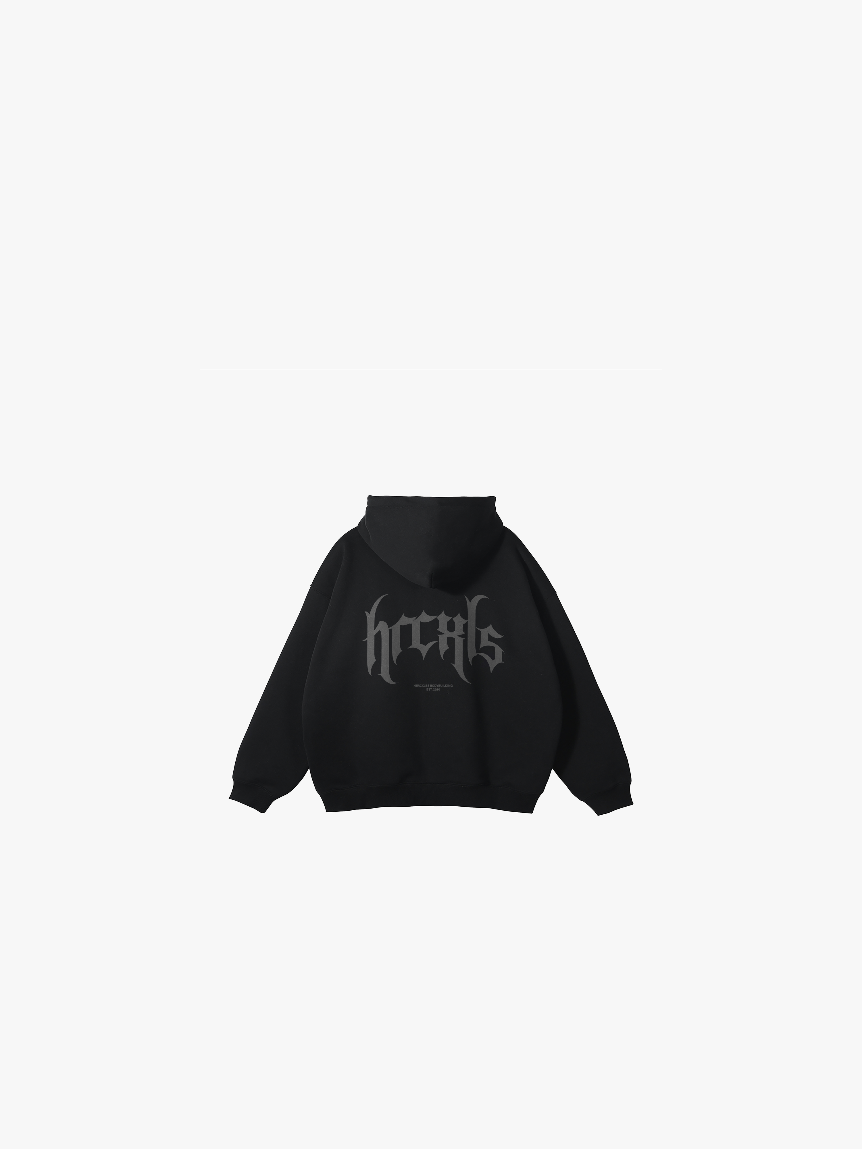 Gothic relaxed zip hoodie