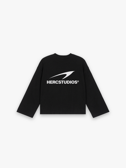 HERCSTUDIOS Rag Tee - Black flat lay back