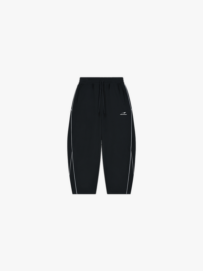 HERCSTUDIOS Reflective Sweatpants - Black front flat lay