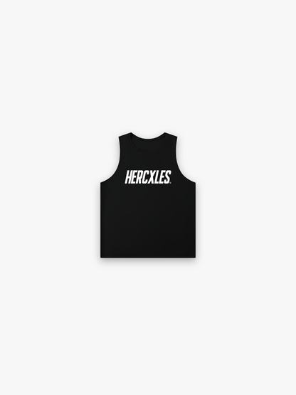HERCXLES 2026: HERCXLES 2021 Cut Off - Black front flat lay
