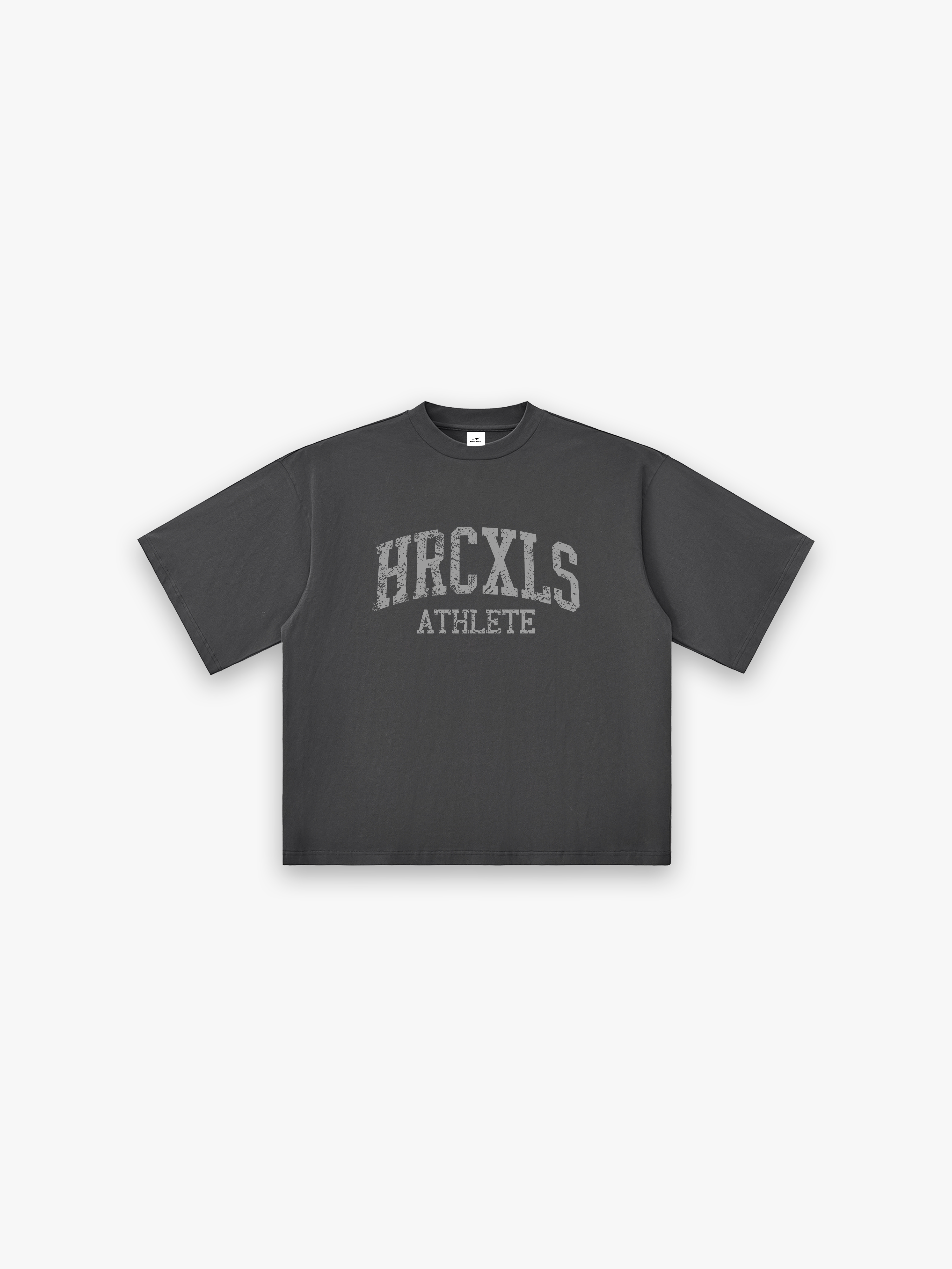 HRCXLES 2026: HRCXLS Athlete Giant T-Shirt - Dark Grey front
