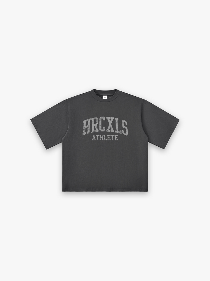 HRCXLES 2026: HRCXLS Athlete Giant T-Shirt - Dark Grey front