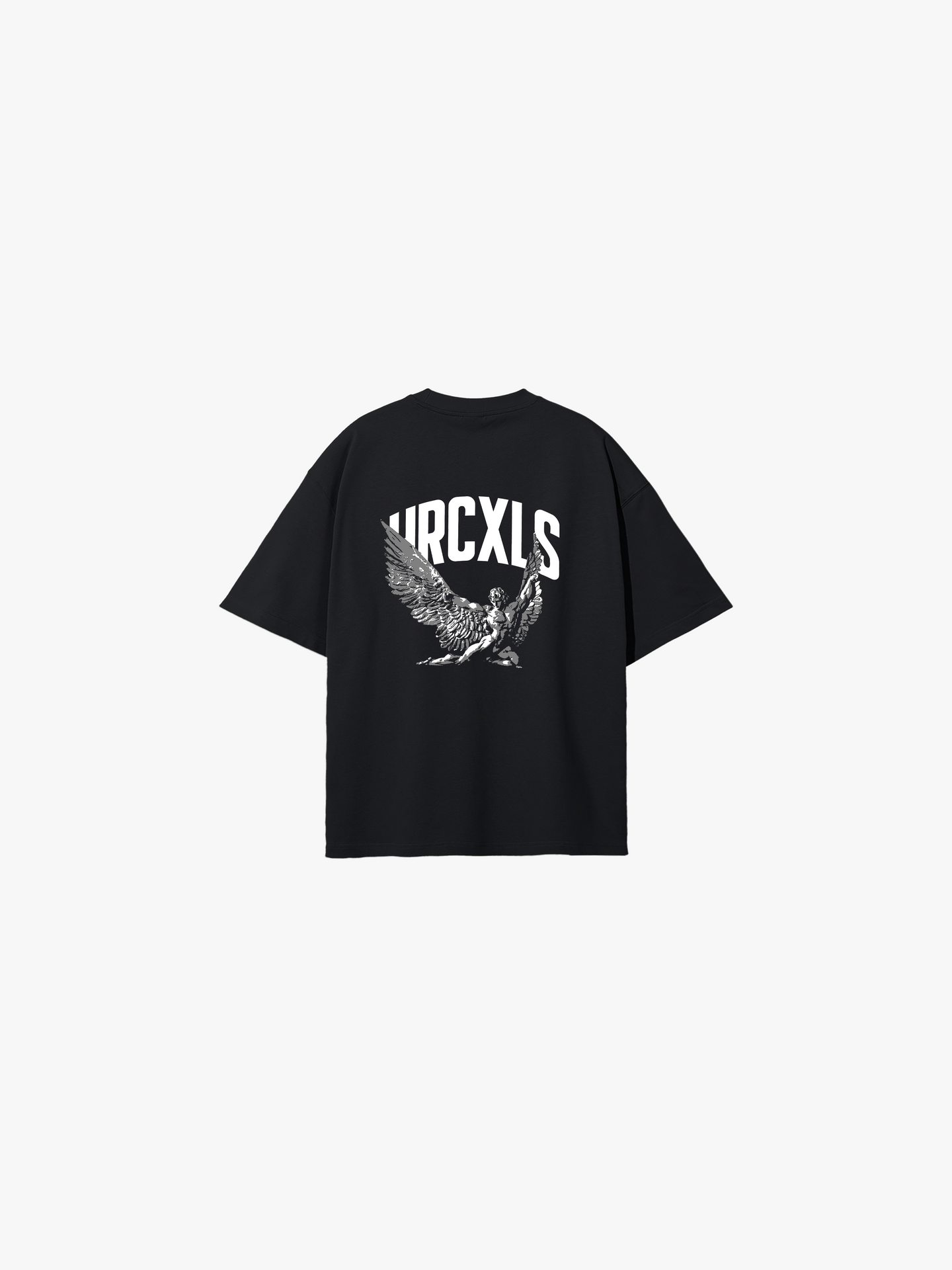HERCXLES: Icarus Oversized T-Shirt - Black back flat lay