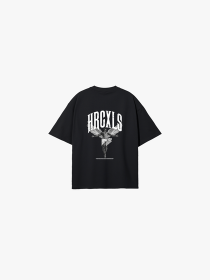 HERCXLES: Archangel Oversized T-Shirt - Black back flat lay