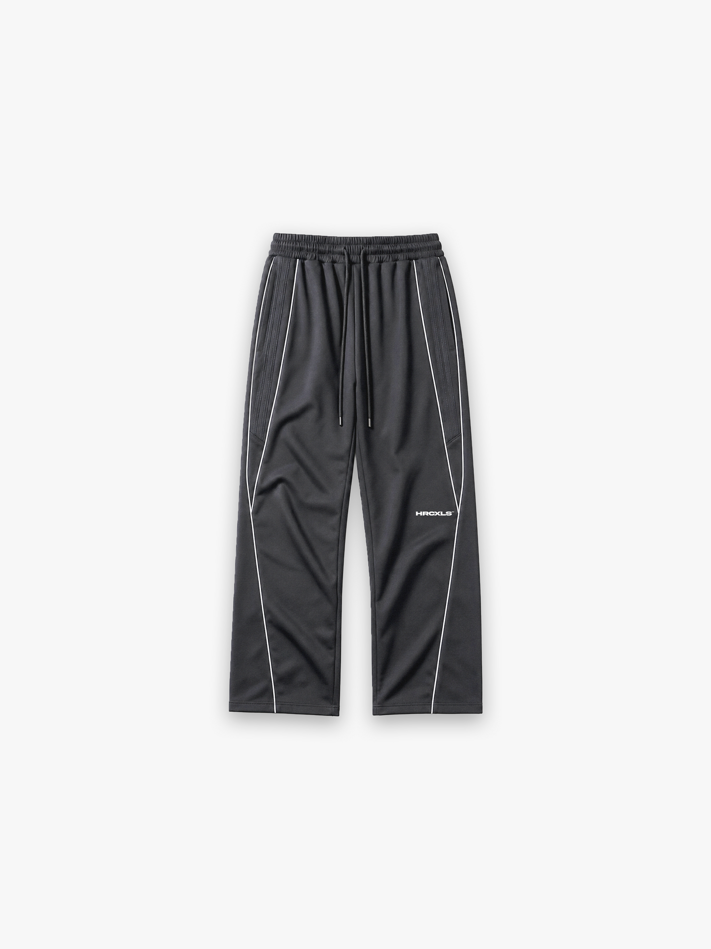 HCX 2026 match: Reflection Striped Straight-Leg Sweatpants - reflective grey sweatpants