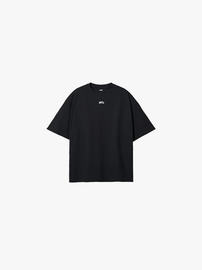 HERCXLES Butterfly Oversized T-Shirt - Black front flat lay