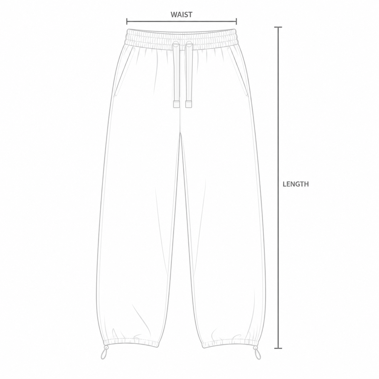Trouser waist and full length measurement guide